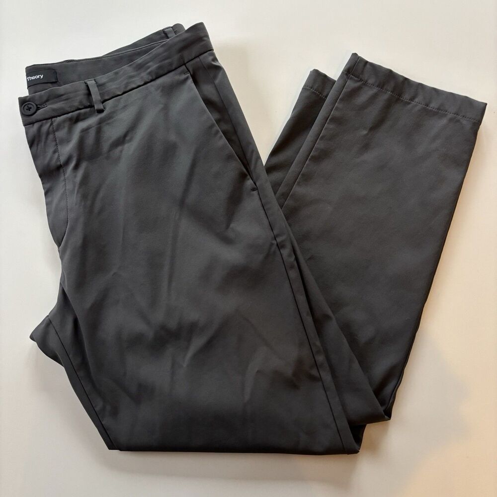 Theory Zaine SW Neoteric Pants Mens 36 Gray Polyamide Stretch Gorpcore Active